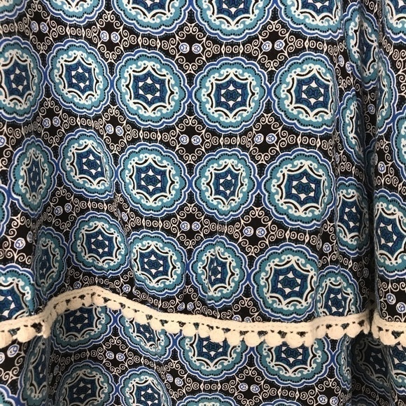 NABEE Tiered Flowy Bohemian Tank Top Cami Medium - Picture 3 of 7